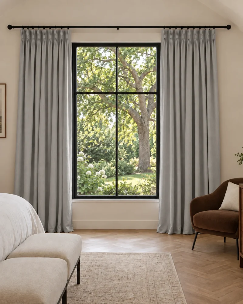 Moonlit 4 Layers Heavyweight Soundproof Thermal 100% Blackout Velvet Custom Curtain