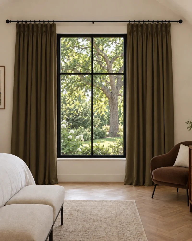 Moonlit 4 Layers Heavyweight Soundproof Thermal 100% Blackout Velvet Custom Curtain