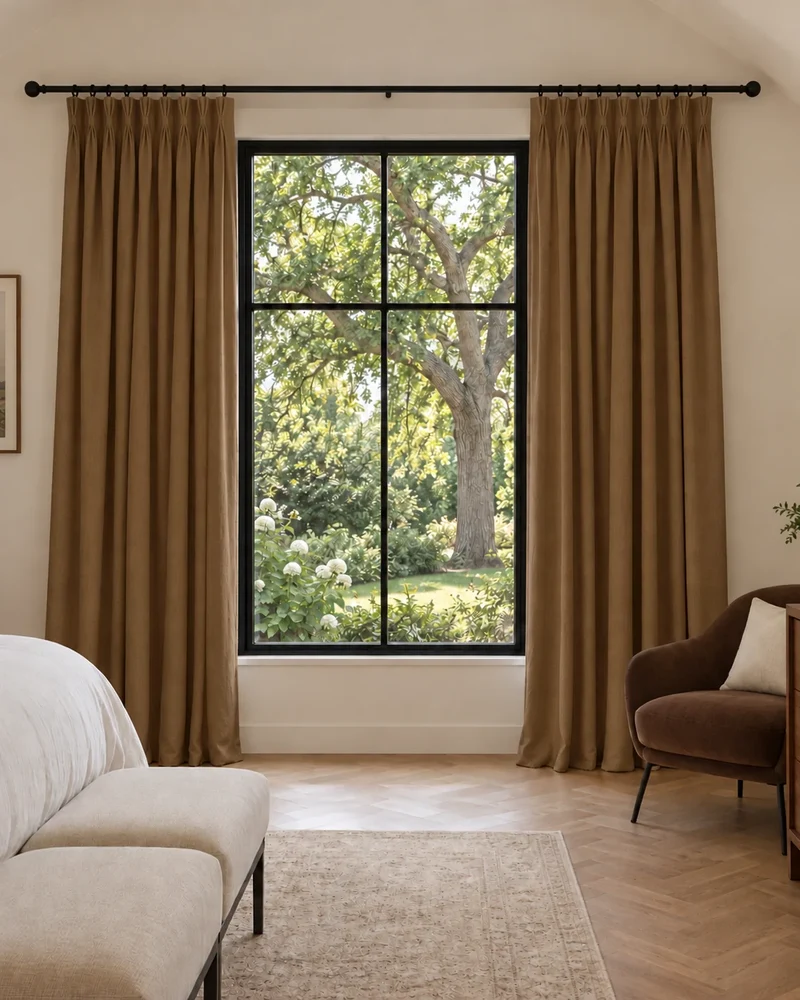 Moonlit 4 Layers Heavyweight Soundproof Thermal 100% Blackout Velvet Custom Curtain