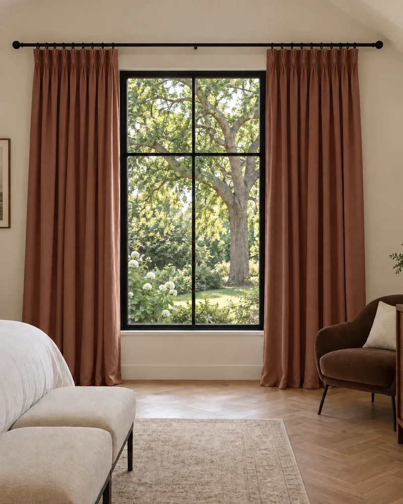 Moonlit 4 Layers Heavyweight Soundproof Thermal 100% Blackout Velvet Custom Curtain