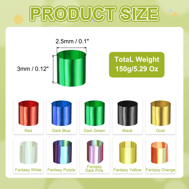 Straw Tube Beads, 150 g 3D Plastic Beads for Crystal Mud Dark Green
