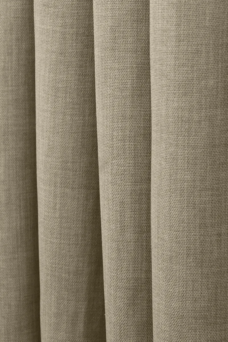 Zoe Linen Look Soft Custom Curtain