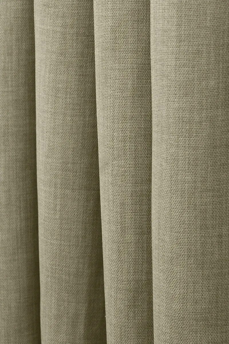 Zoe Linen Look Soft Custom Curtain