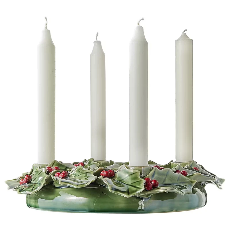ILEX Adventskranz für 4 Stabkerzen