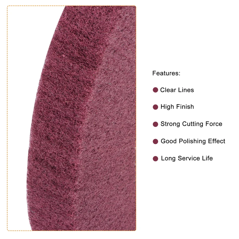 Uxcell Non-Woven Nylon Wire Drawing Abrasive Polishing Flap Wheel Grinding