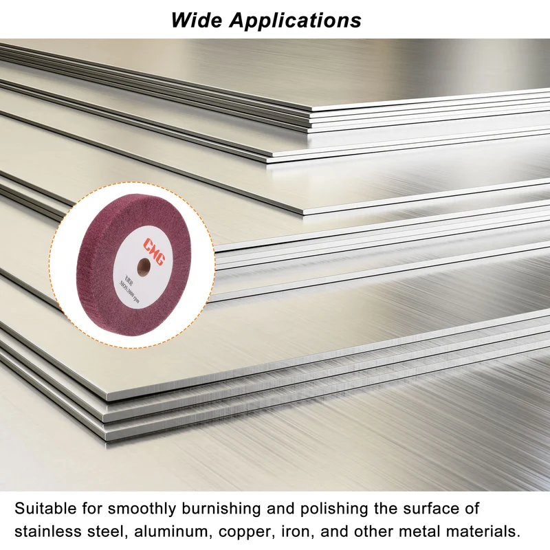 Uxcell Non-Woven Nylon Wire Drawing Abrasive Polishing Flap Wheel Grinding