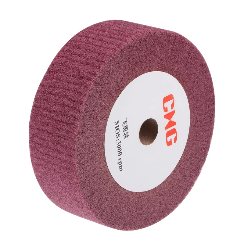 Uxcell Non-Woven Nylon Wire Drawing Abrasive Polishing Flap Wheel Grinding