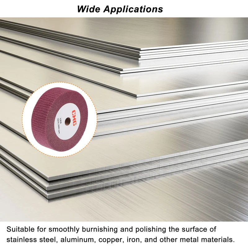 Uxcell Non-Woven Nylon Wire Drawing Abrasive Polishing Flap Wheel Grinding