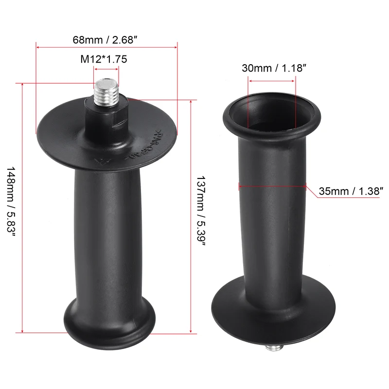 Uxcell Angle Grinder Side Handle, Auxiliary for Angle Grinding Plastic