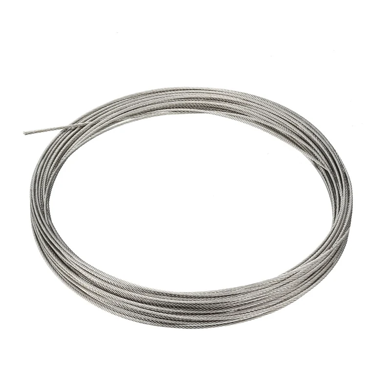 Uxcell Stainless Steel Wire Rope Cable 304 Grade for Hoist Lifting Grinder Pulley Wheel