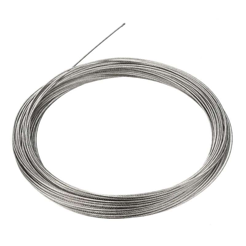 Uxcell Stainless Steel Wire Rope Cable 304 Grade for Hoist Lifting Grinder Pulley Wheel