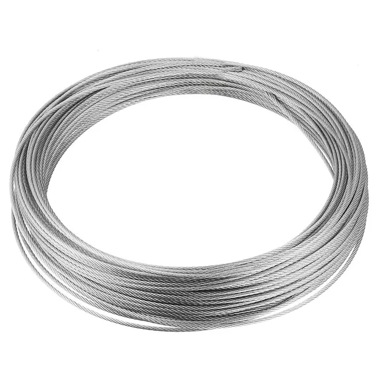 Uxcell Stainless Steel Wire Rope Cable 304 Grade for Hoist Lifting Grinder Pulley Wheel