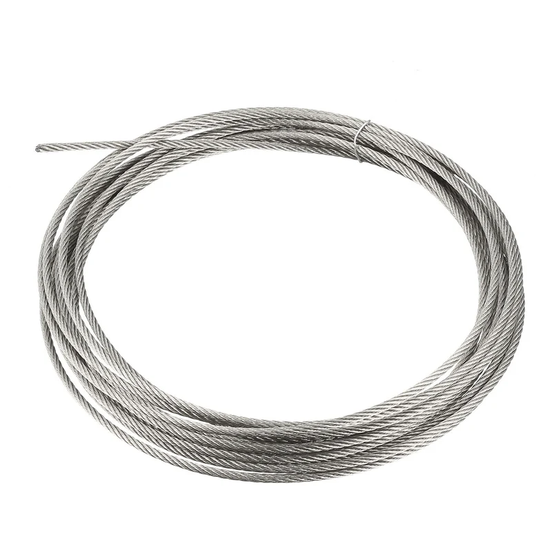 Uxcell Stainless Steel Wire Rope Cable 304 Grade for Hoist Lifting Grinder Pulley Wheel