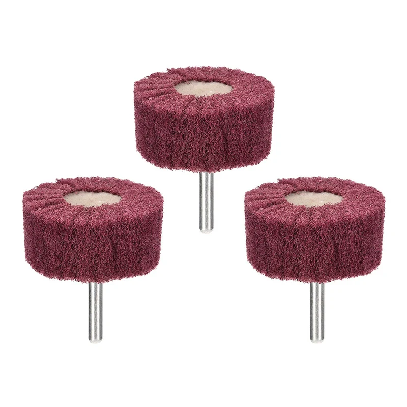 Uxcell Abrasive Wheels Buffing Polishing Wheels with 6mm Shank 3pcs