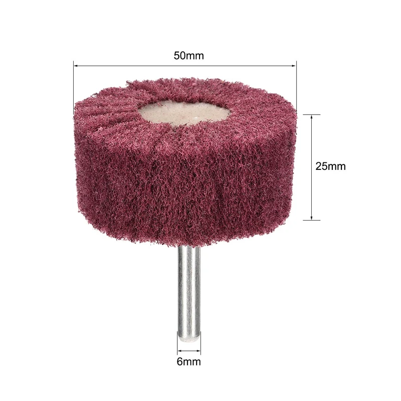 Uxcell Abrasive Wheels Buffing Polishing Wheels with 6mm Shank 3pcs