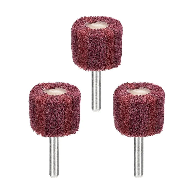 Uxcell Abrasive Wheels Buffing Polishing Wheels with 6mm Shank 3pcs