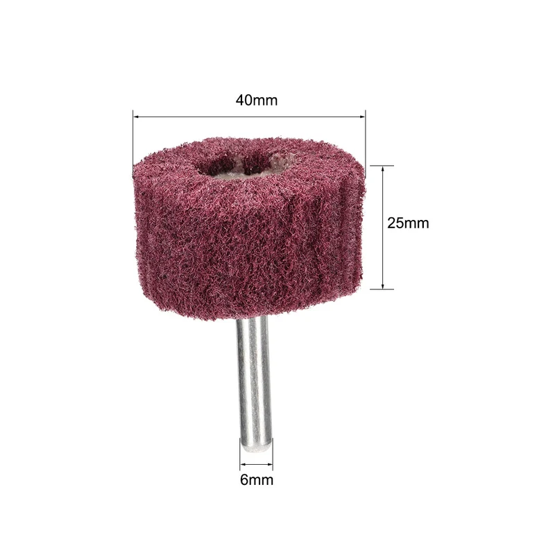 Uxcell Abrasive Wheels Buffing Polishing Wheels with 6mm Shank 3pcs