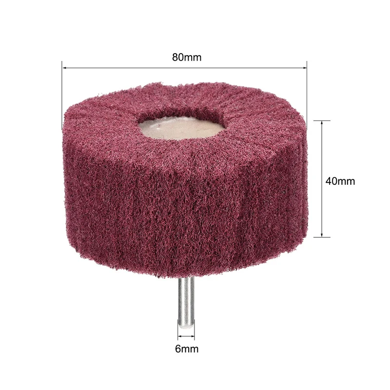 Uxcell Abrasive Wheels Buffing Polishing Wheels with 6mm Shank 3pcs