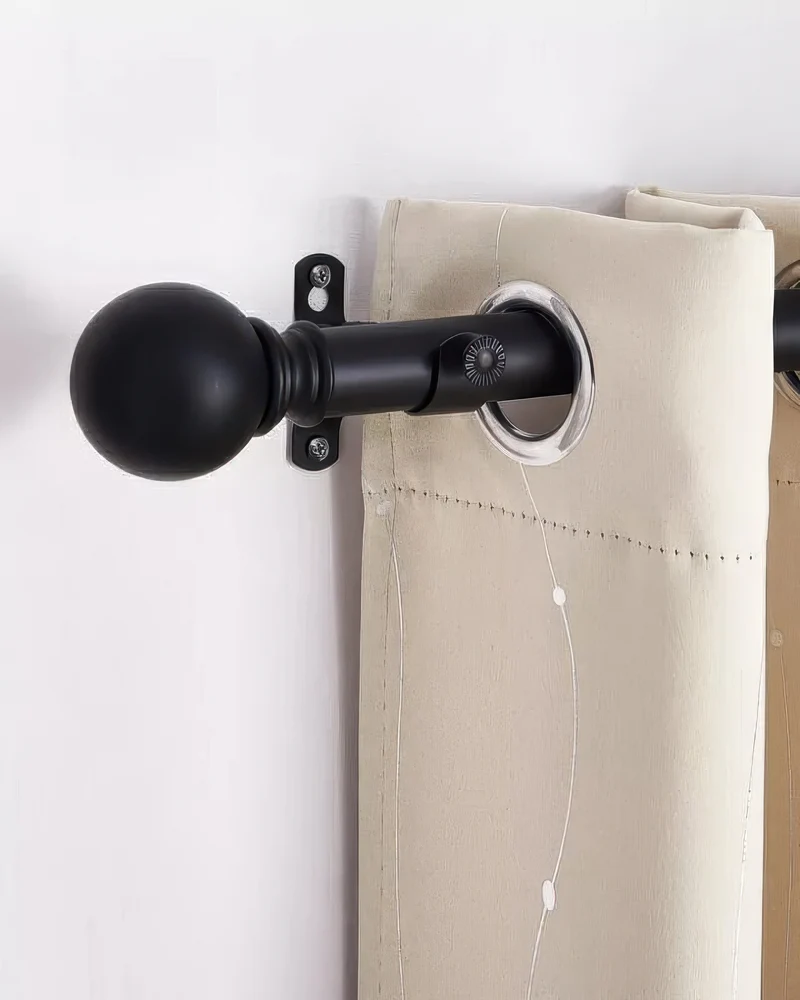 Classic Ball Adjustable Curtain Rod