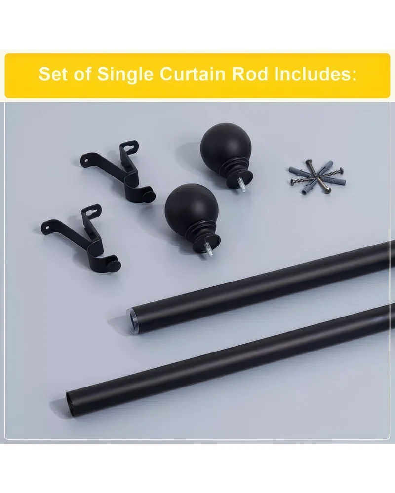 Classic Ball Adjustable Curtain Rod