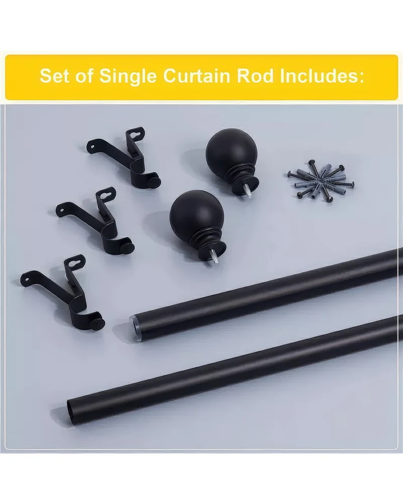 Classic Ball Adjustable Curtain Rod