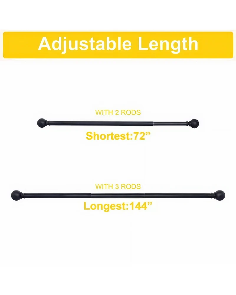 Classic Ball Adjustable Curtain Rod