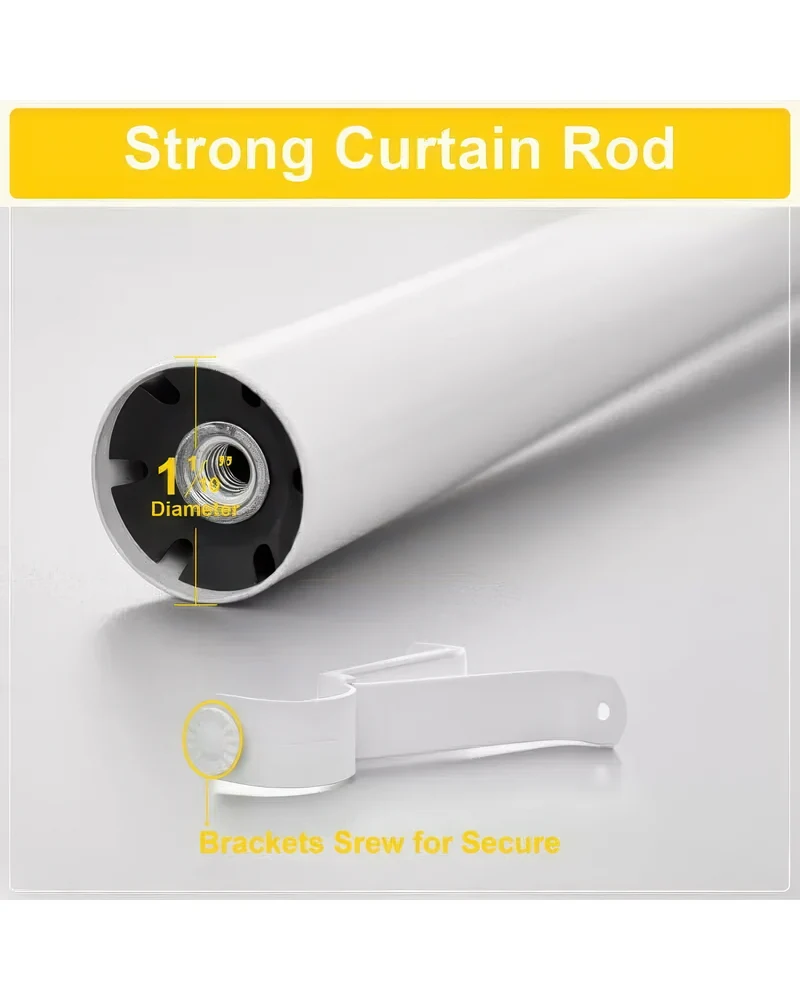 Classic Ball Adjustable Curtain Rod