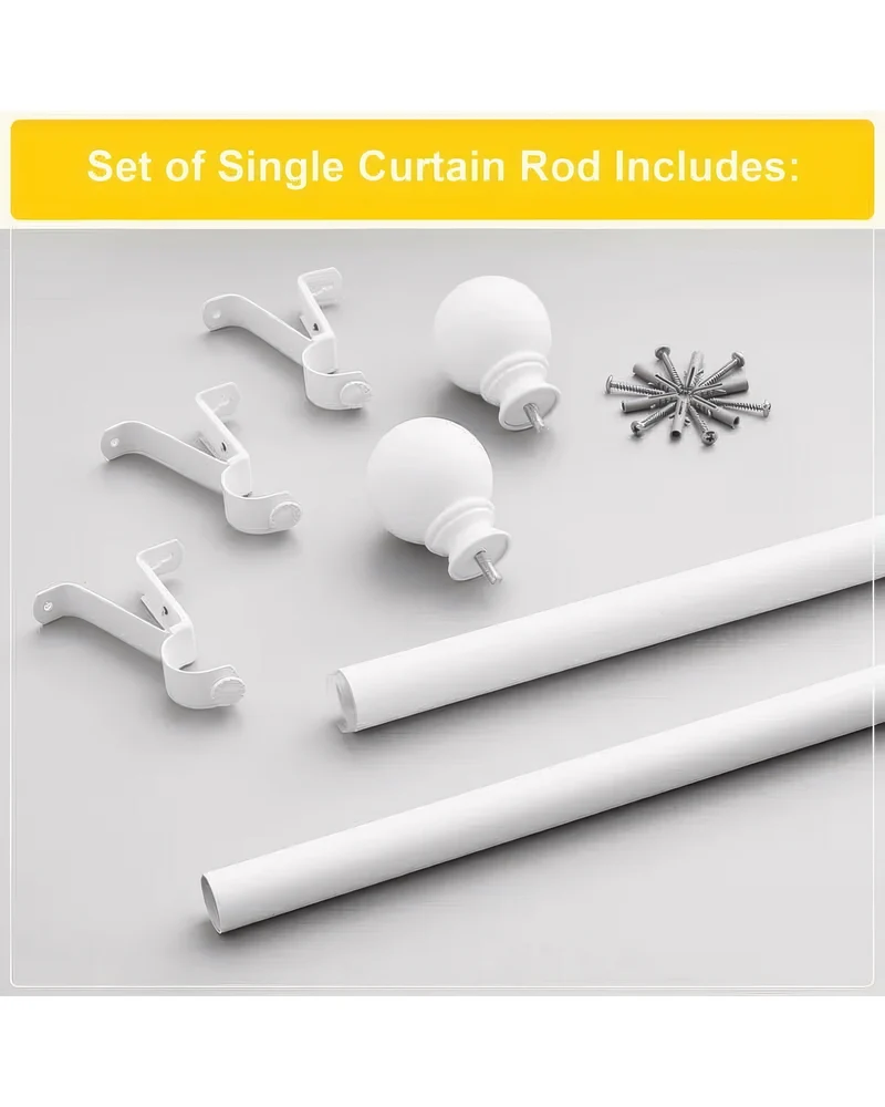 Classic Ball Adjustable Curtain Rod