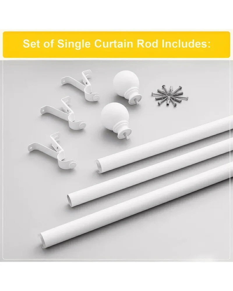 Classic Ball Adjustable Curtain Rod