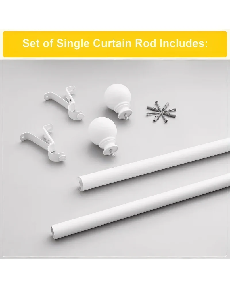 Classic Ball Adjustable Curtain Rod