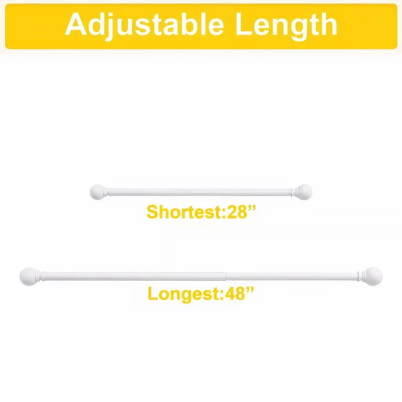 Classic Ball Adjustable Curtain Rod