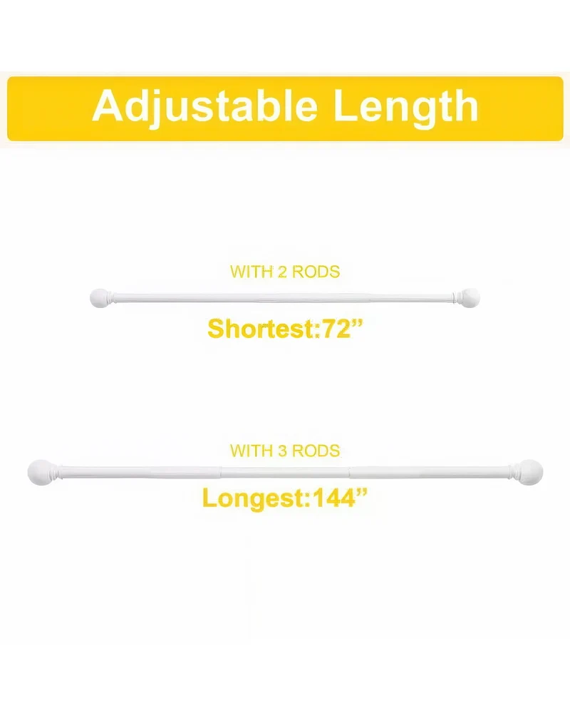 Classic Ball Adjustable Curtain Rod