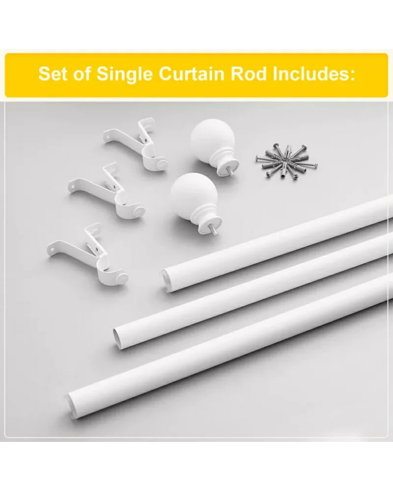 Classic Ball Adjustable Curtain Rod