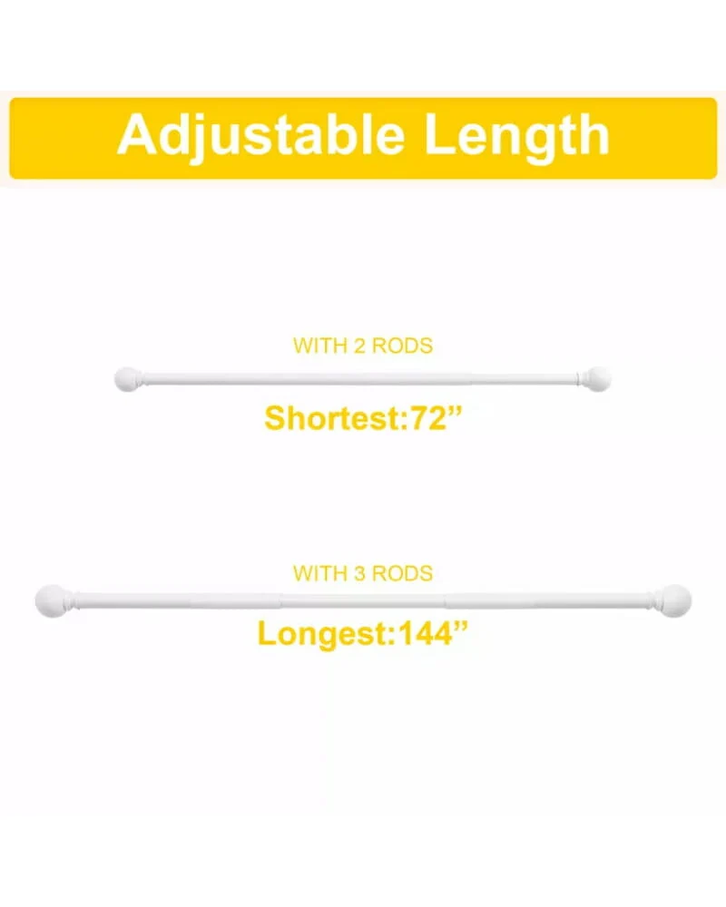 Classic Ball Adjustable Curtain Rod