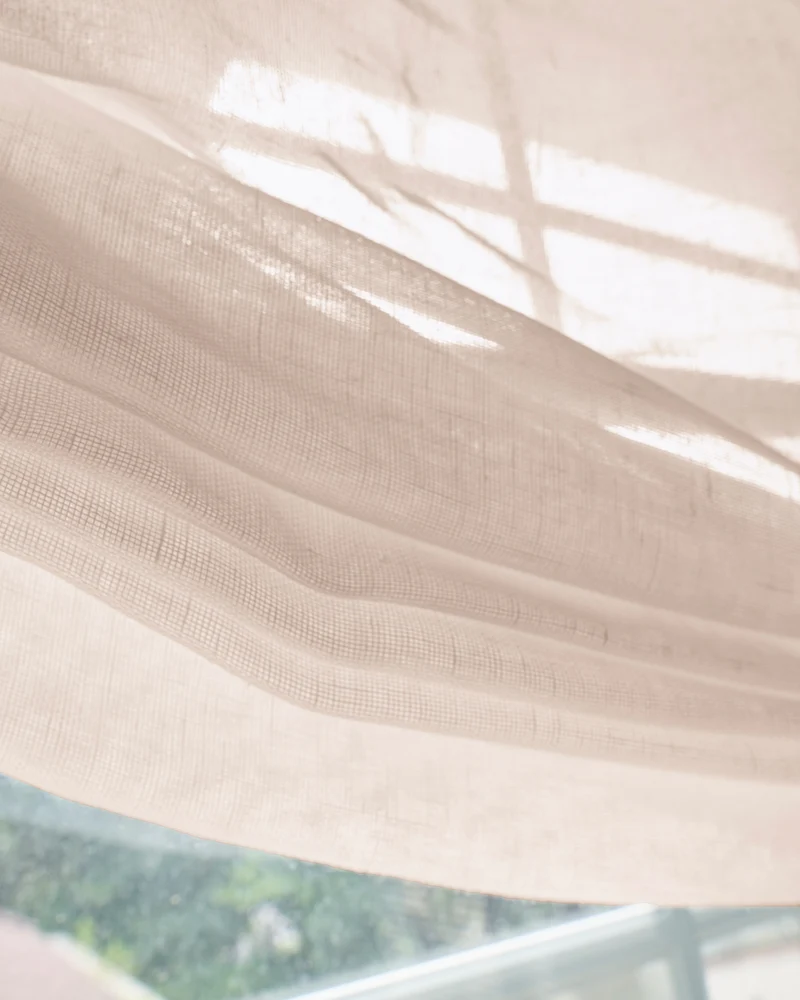 Yarn Sheer Relaxed Custom Roman Shade