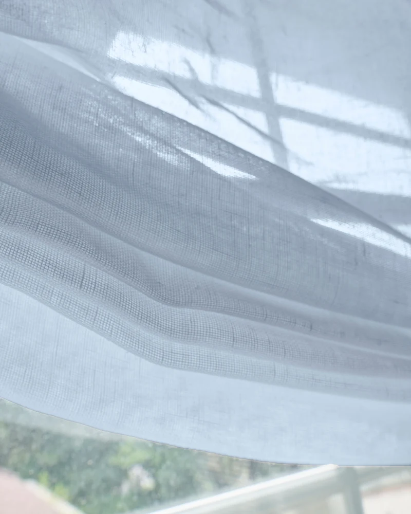 Yarn Sheer Relaxed Custom Roman Shade