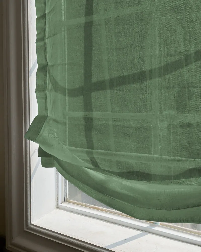Yarn Sheer Relaxed Custom Roman Shade