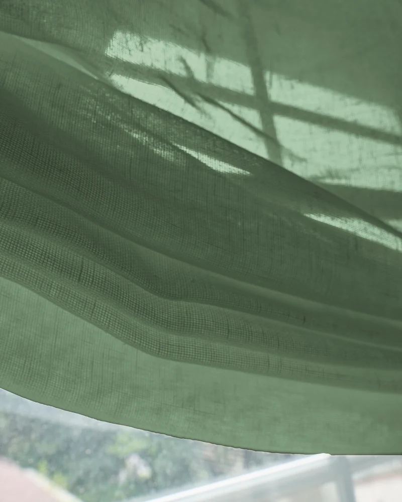 Yarn Sheer Relaxed Custom Roman Shade
