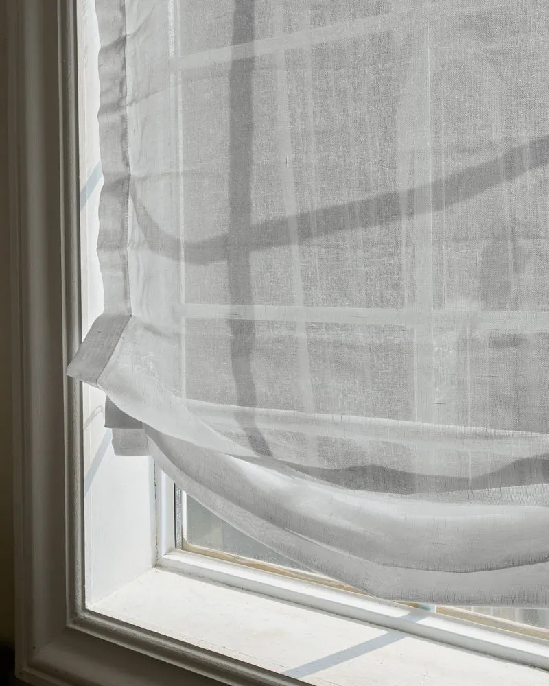 Yarn Sheer Relaxed Custom Roman Shade