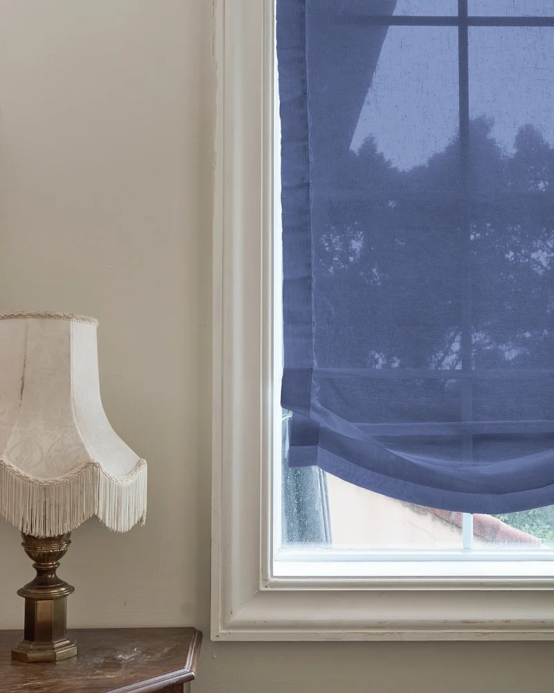 Yarn Sheer Relaxed Custom Roman Shade