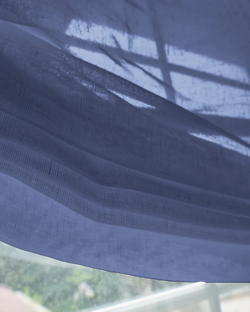 Yarn Sheer Relaxed Custom Roman Shade