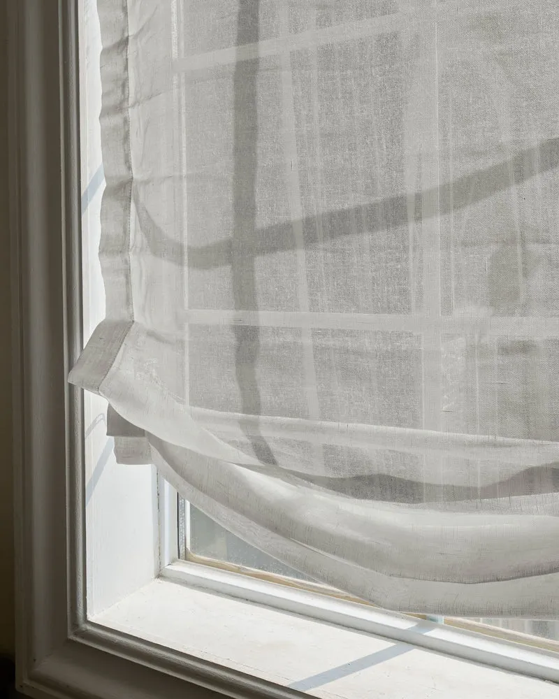 Yarn Sheer Relaxed Custom Roman Shade