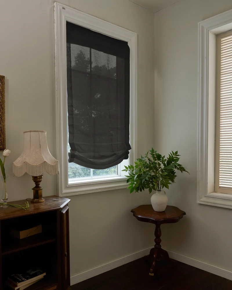 Yarn Sheer Relaxed Custom Roman Shade