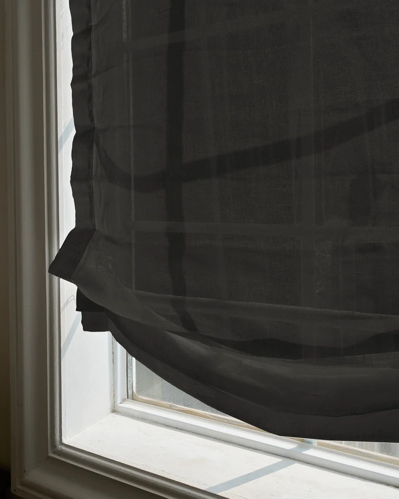 Yarn Sheer Relaxed Custom Roman Shade