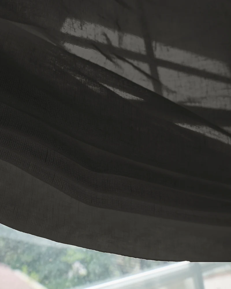 Yarn Sheer Relaxed Custom Roman Shade