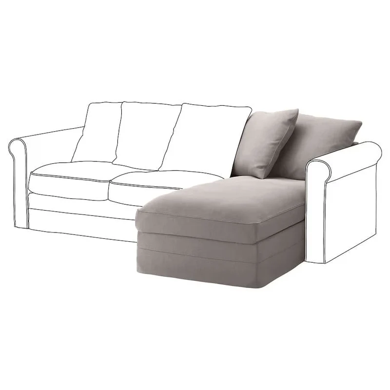Grönlid chaise longue hoes