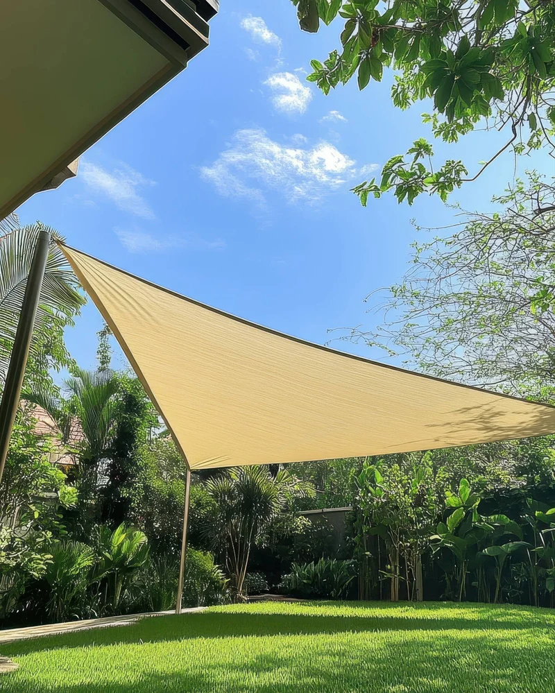 HDPE Breathable Custom Triangle Sun Shade Sail