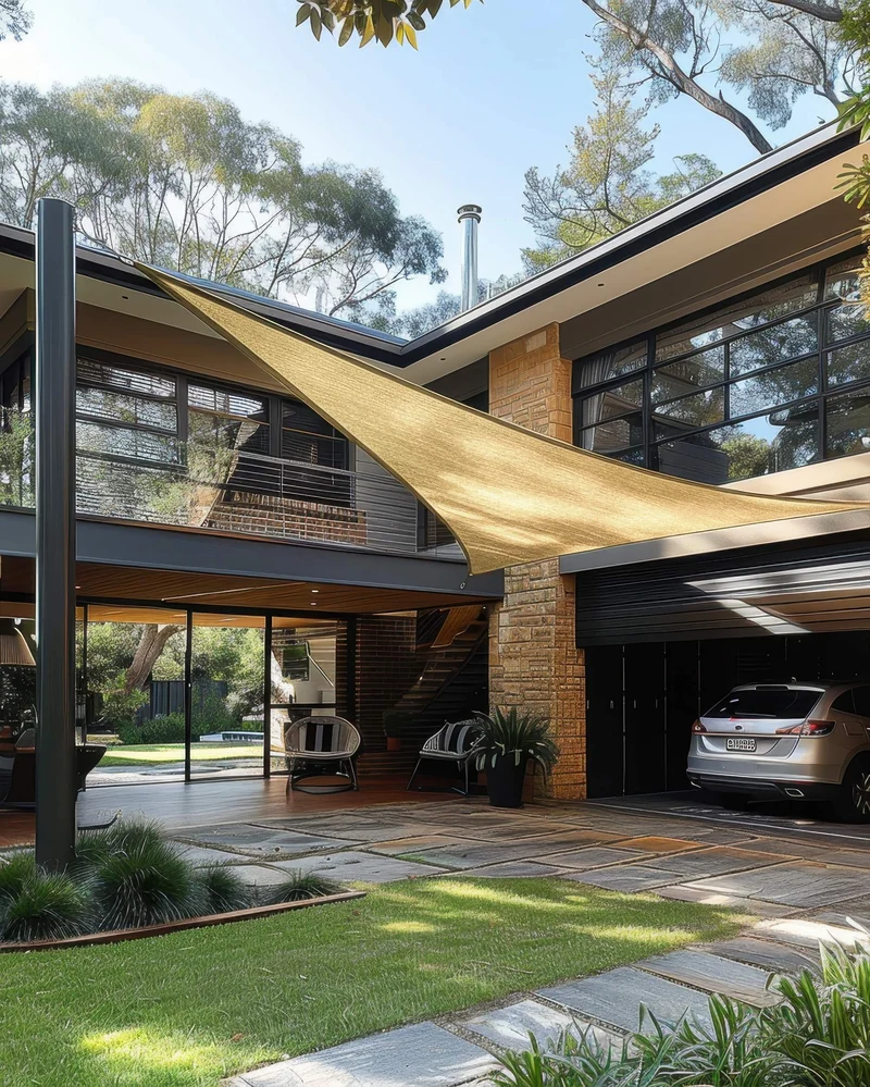 HDPE Breathable Custom Triangle Sun Shade Sail