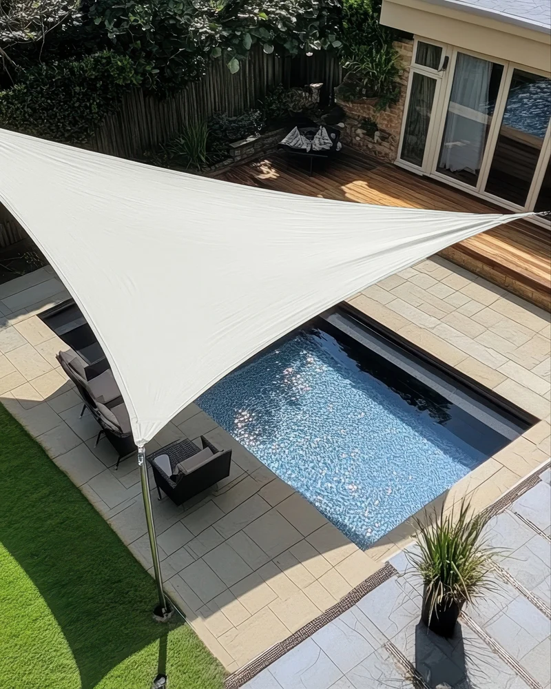 HDPE Breathable Custom Triangle Sun Shade Sail