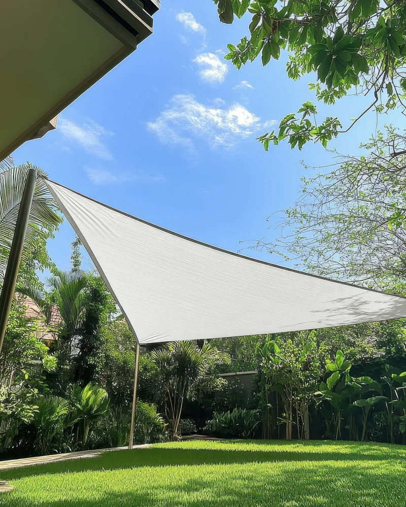 HDPE Breathable Custom Triangle Sun Shade Sail